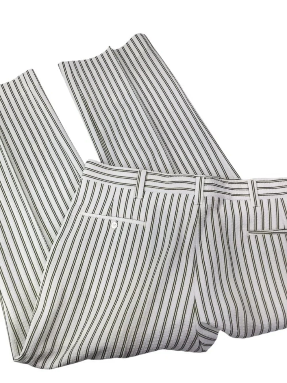 Vintage Haggar Seersucker Men's Pants NWT Stretch Textured 38 X 29 Polyester NOS